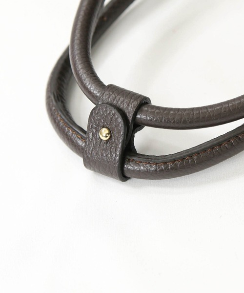 AULENTTI（オウレンティ）の「スエード×レザーボストン（ショルダーバッグ・レディース・ブラウン・FREE）」の13枚目の写真