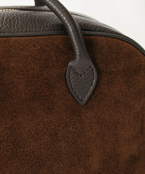 AULENTTI（オウレンティ）の「スエード×レザーボストン（ショルダーバッグ・レディース・ブラウン・FREE）」の15枚目の写真
