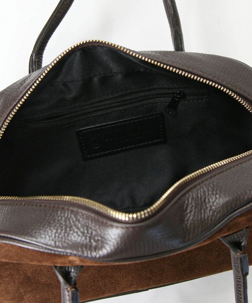 AULENTTI（オウレンティ）の「スエード×レザーボストン（ショルダーバッグ・レディース・ブラウン・FREE）」の16枚目の写真