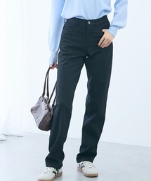 slattgir | 高身長 ストレッチチノ裏フリースストレートパンツ(選べる股下82cm・86cm)(チノパンツ)