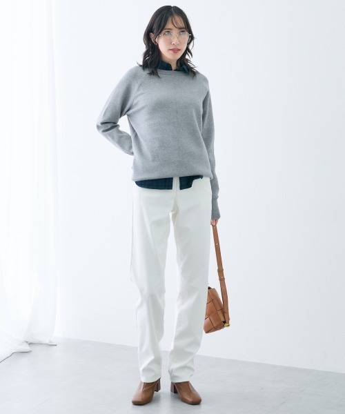 slattgir(スラットジール)の「高身長 ストレッチチノ裏フリースストレートパンツ(選べる股下82cm・86cm)(チノパンツ・レディース・ブラック/カーキ/オフホワイト・TLL2/TL2/TM2/TLL1/TL1/TM1/T3L1/T4L1/T5L1/T3L2/T4L2/T5L2)」の20枚目の写真