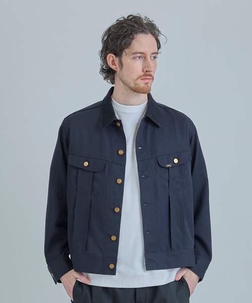 MEN'S BIGI（メンズビギ）の「【LEE/リー】別注 エクスクルーシブ STORM RIDER ジャケット（デニムジャケット・メンズ・ネイビー/ホワイト/ブラック・02/03/04）」の10枚目の写真