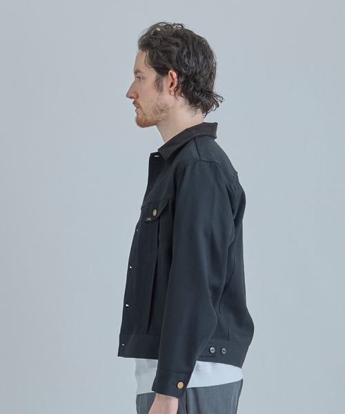 MEN'S BIGI（メンズビギ）の「【LEE/リー】別注 エクスクルーシブ STORM RIDER ジャケット（デニムジャケット・メンズ・ネイビー/ホワイト/ブラック・02/03/04）」の8枚目の写真