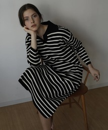 HINNA cottage（ヒナコテージ）の「ストライプロングワンピース（ワンピース）」