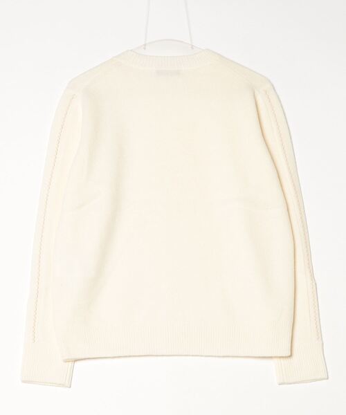 AOURE（アウール）の「スリーブデザインニット（ニット/セーター・メンズ・オフホワイト/ライトグレー・MEDIUM/LARGE）」の5枚目の写真