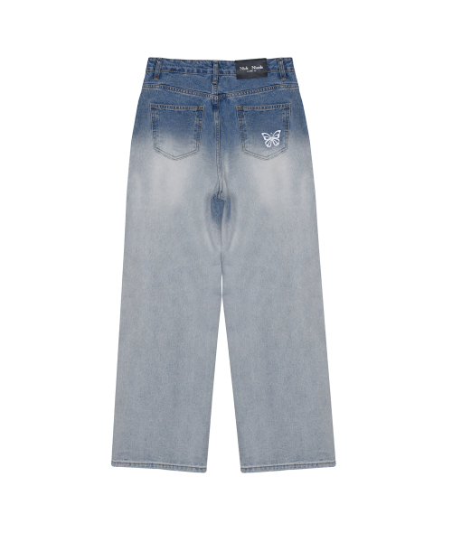 NICK&NICOLE(ニックアンドニコール)の「BUTTERFLY FADED WASHING DENIM PANTS_BLUE(デニムパンツ・レディース・その他・SMALL/MEDIUM/LARGE)」の7枚目の写真