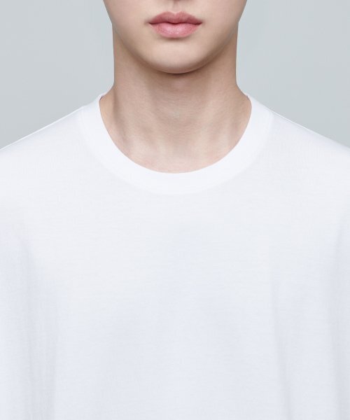 MUSINSA STANDARD（ムシンサスタンダード）の「エクストラオーバーサイズクルーネックTシャツ[ホワイト]（Tシャツ/カットソー・メンズ・その他・SMALL/MEDIUM/LARGE/X-LARGE/XX-LARGE/XXX-LARGE）」の5枚目の写真