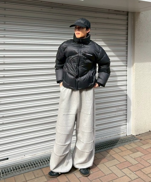 Chikashitsu +（チカシツプラス）の「【Chikashitsu +】heavy weight cotton design sweat pants / 【チカシツプラス】ヘビーウェイトコットンデザインスウェットパンツ（スウェットパンツ・メンズ・杢グレー/グレー/ブラック・ONE SIZE）」の18枚目の写真