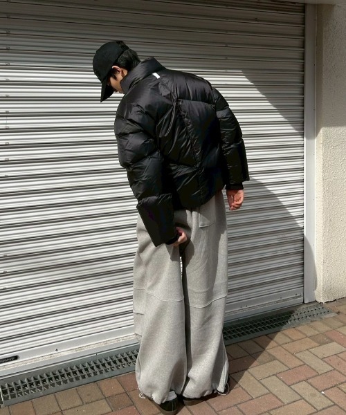 Chikashitsu +（チカシツプラス）の「【Chikashitsu +】heavy weight cotton design sweat pants / 【チカシツプラス】ヘビーウェイトコットンデザインスウェットパンツ（スウェットパンツ・メンズ・杢グレー/グレー/ブラック・ONE SIZE）」の21枚目の写真