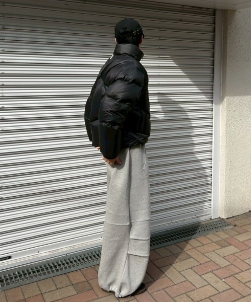 Chikashitsu +（チカシツプラス）の「【Chikashitsu +】heavy weight cotton design sweat pants / 【チカシツプラス】ヘビーウェイトコットンデザインスウェットパンツ（スウェットパンツ・メンズ・杢グレー/グレー/ブラック・ONE SIZE）」の22枚目の写真