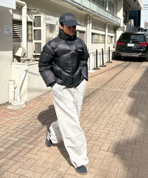 Chikashitsu +（チカシツプラス）の「【Chikashitsu +】heavy weight cotton design sweat pants / 【チカシツプラス】ヘビーウェイトコットンデザインスウェットパンツ（スウェットパンツ・メンズ・杢グレー/グレー/ブラック・ONE SIZE）」の19枚目の写真
