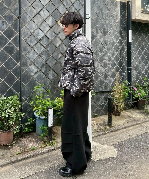 Chikashitsu +（チカシツプラス）の「【Chikashitsu +】heavy weight cotton design sweat pants / 【チカシツプラス】ヘビーウェイトコットンデザインスウェットパンツ（スウェットパンツ・メンズ・杢グレー/グレー/ブラック・ONE SIZE）」の8枚目の写真