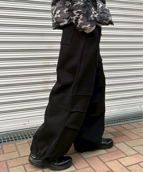 Chikashitsu +（チカシツプラス）の「【Chikashitsu +】heavy weight cotton design sweat pants / 【チカシツプラス】ヘビーウェイトコットンデザインスウェットパンツ（スウェットパンツ・メンズ・杢グレー/グレー/ブラック・ONE SIZE）」の12枚目の写真
