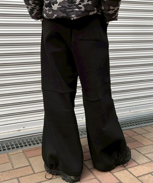 Chikashitsu +（チカシツプラス）の「【Chikashitsu +】heavy weight cotton design sweat pants / 【チカシツプラス】ヘビーウェイトコットンデザインスウェットパンツ（スウェットパンツ・メンズ・杢グレー/グレー/ブラック・ONE SIZE）」の14枚目の写真