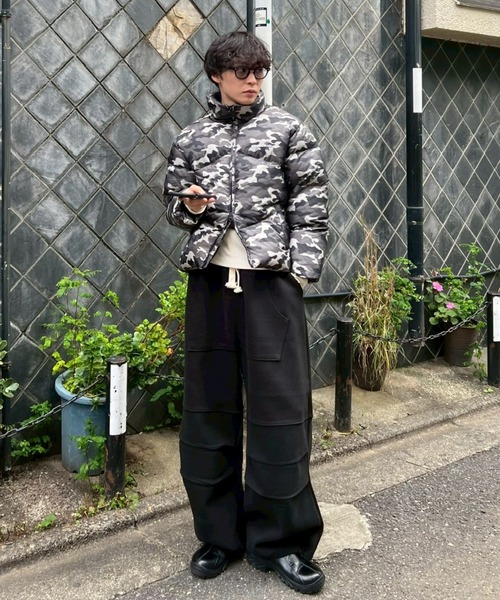 Chikashitsu +（チカシツプラス）の「【Chikashitsu +】heavy weight cotton design sweat pants / 【チカシツプラス】ヘビーウェイトコットンデザインスウェットパンツ（スウェットパンツ・メンズ・杢グレー/グレー/ブラック・ONE SIZE）」の6枚目の写真
