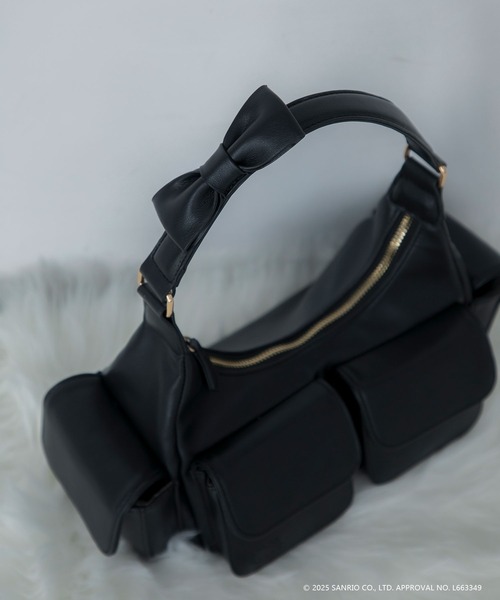 セール】【HELLO KITTY】ハローキティコラボ リボンショルダーバッグ