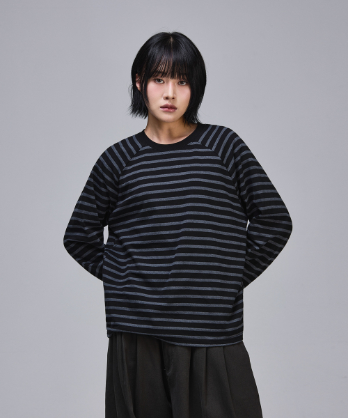 SCALLYWAG（スカリーワグ）の「Crop Raglan Long Sleeve [Stripe]（Tシャツ/カットソー・レディース・その他・MEDIUM/LARGE）」の6枚目の写真