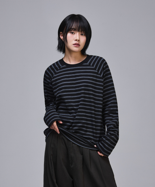 SCALLYWAG（スカリーワグ）の「Crop Raglan Long Sleeve [Stripe]（Tシャツ/カットソー・レディース・その他・MEDIUM/LARGE）」の7枚目の写真