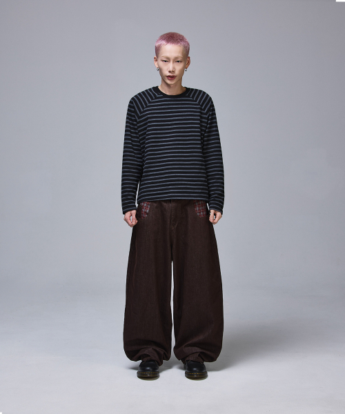 SCALLYWAG（スカリーワグ）の「Crop Raglan Long Sleeve [Stripe]（Tシャツ/カットソー・レディース・その他・MEDIUM/LARGE）」の10枚目の写真