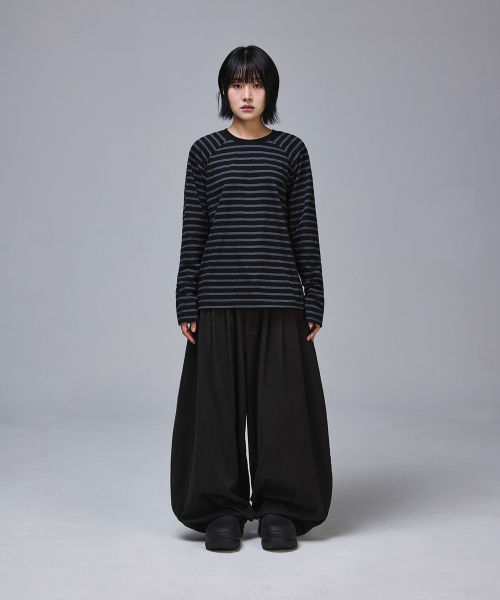 SCALLYWAG（スカリーワグ）の「Crop Raglan Long Sleeve [Stripe]（Tシャツ/カットソー・レディース・その他・MEDIUM/LARGE）」の11枚目の写真