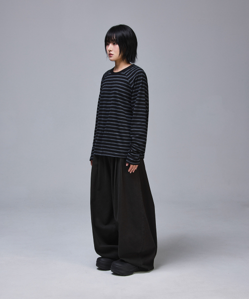 SCALLYWAG（スカリーワグ）の「Crop Raglan Long Sleeve [Stripe]（Tシャツ/カットソー・レディース・その他・MEDIUM/LARGE）」の13枚目の写真