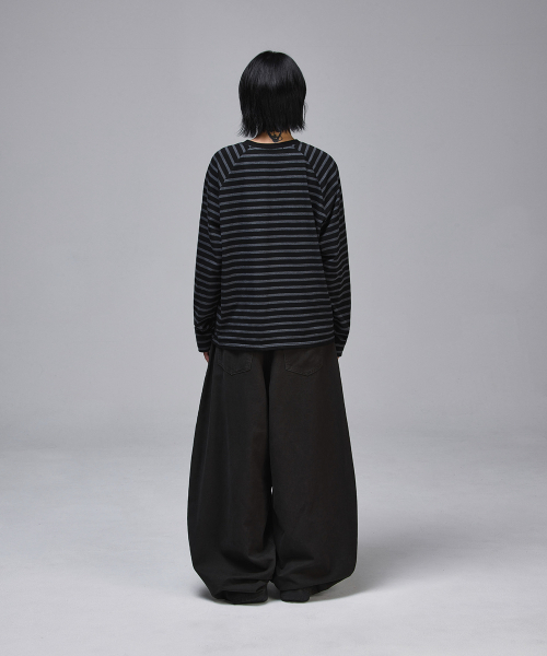 SCALLYWAG（スカリーワグ）の「Crop Raglan Long Sleeve [Stripe]（Tシャツ/カットソー・レディース・その他・MEDIUM/LARGE）」の15枚目の写真