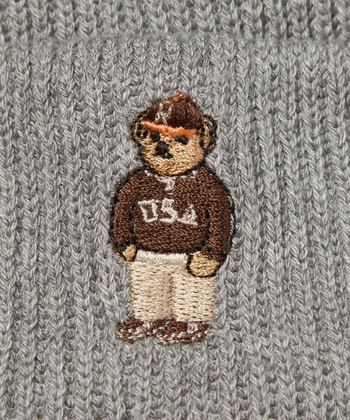 INFIELDER DESIGN（インフィールダーデザイン）の「【別注】＜ROSTER BEAR×INFIELDER DESIGN＞ニットキャップ（ニットキャップ/ビーニー・メンズ・ダークブラウン/グレー系/ブラック・FREE）」の9枚目の写真