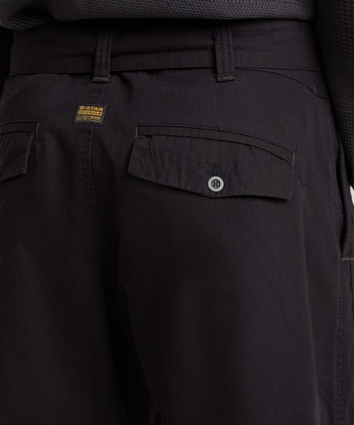 G-STAR（ジースター）の「Fatigue Pants Relaxed Tapered/ミリタリーディテールリラックステーパードファティーグパンツ/ベルトユーティリティパンツ（カーゴパンツ・メンズ・ブラウン系その他/ダークブラック・28inch/29inch/30inch/32inch/33inch/34inch/31inch）」の5枚目の写真