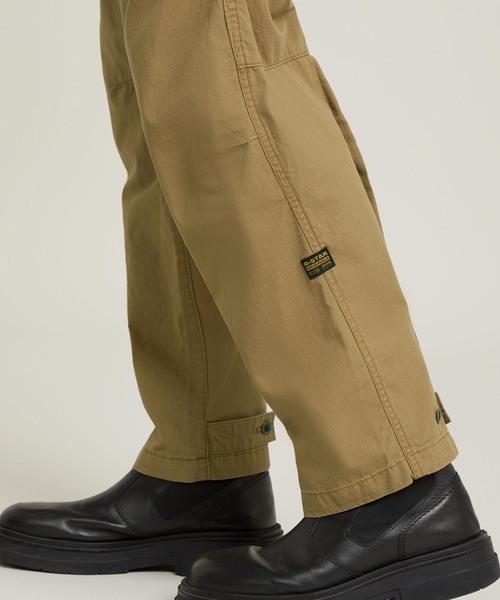 G-STAR（ジースター）の「Fatigue Pants Relaxed Tapered/ミリタリーディテールリラックステーパードファティーグパンツ/ベルトユーティリティパンツ（カーゴパンツ・メンズ・ブラウン系その他/ダークブラック・28inch/29inch/30inch/32inch/33inch/34inch/31inch）」の10枚目の写真