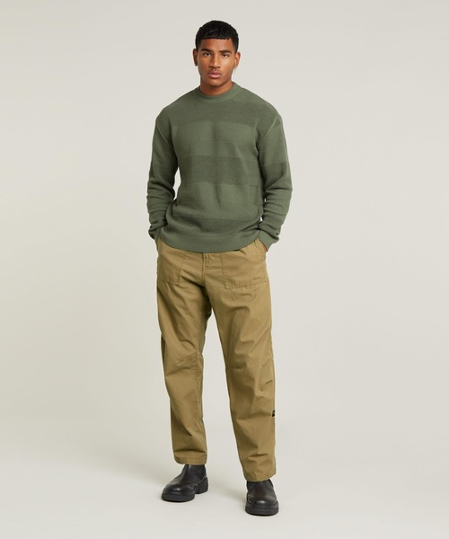 G-STAR（ジースター）の「Fatigue Pants Relaxed Tapered/ミリタリーディテールリラックステーパードファティーグパンツ/ベルトユーティリティパンツ（カーゴパンツ・メンズ・ブラウン系その他/ダークブラック・28inch/29inch/30inch/32inch/33inch/34inch/31inch）」の9枚目の写真