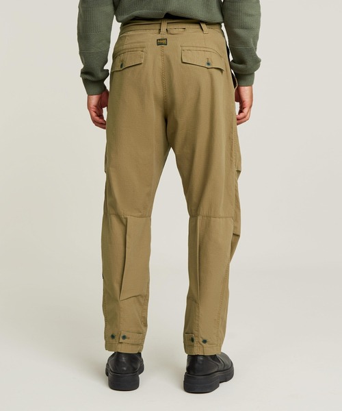 G-STAR（ジースター）の「Fatigue Pants Relaxed Tapered/ミリタリーディテールリラックステーパードファティーグパンツ/ベルトユーティリティパンツ（カーゴパンツ・メンズ・ブラウン系その他/ダークブラック・28inch/29inch/30inch/32inch/33inch/34inch/31inch）」の8枚目の写真