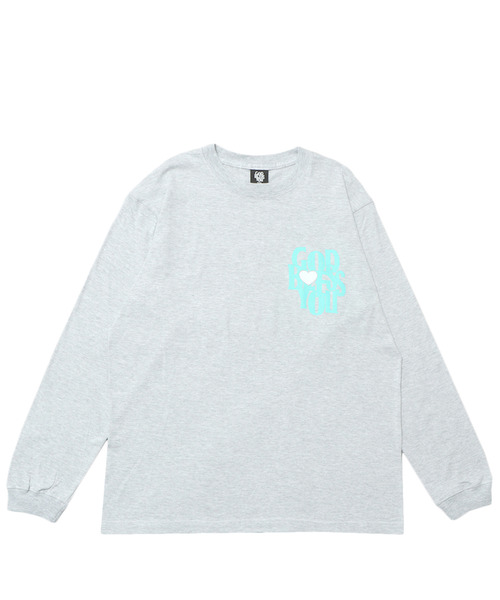 GOD BLESS YOU(ゴッドブレスユー)の「GOD BLESS YOU HEART L/S TEE(Tシャツ/カットソー・メンズ・ブラック/アッシュ/ホワイト/グリーン系/バーガンディー/チャコール/ネイビー・M/L/XL/XXL)」の21枚目の写真