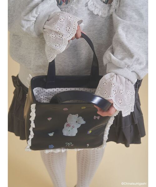 New Wave Sugar cat square bag（ハンドバッグ）｜merry jenny（メリー