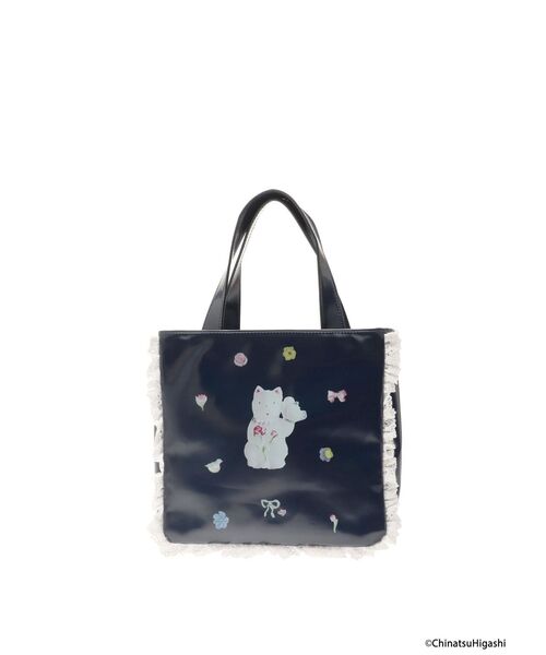 merry jenny(メリージェニー)の「New Wave Sugar cat square bag(ハンドバッグ・レディース・ネイビー/ピンク/アイボリー・FREE)」の12枚目の写真