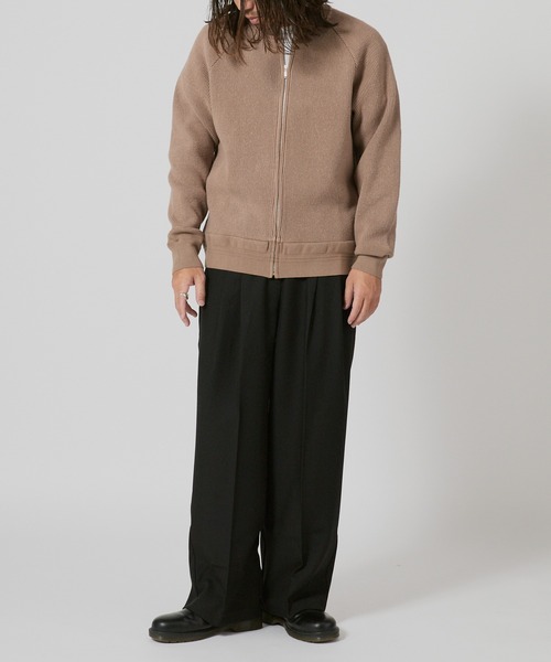 FLISTFIA（フリストフィア）の「FLISTFIA Crew Nack Zip Cardigan / CN01016（カーディガン/ボレロ・メンズ・モカ・3）」の7枚目の写真