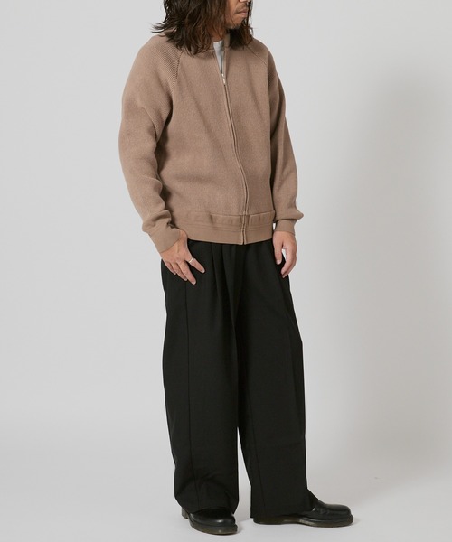 FLISTFIA（フリストフィア）の「FLISTFIA Crew Nack Zip Cardigan / CN01016（カーディガン/ボレロ・メンズ・モカ・3）」の9枚目の写真