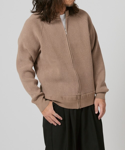 FLISTFIA（フリストフィア）の「FLISTFIA Crew Nack Zip Cardigan / CN01016（カーディガン/ボレロ・メンズ・モカ・3）」の4枚目の写真