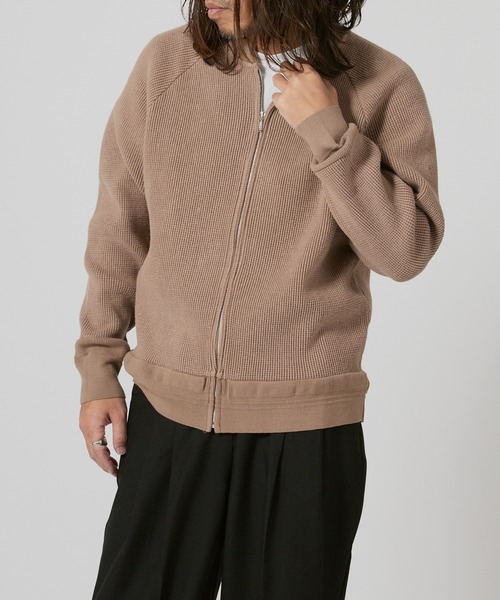 FLISTFIA（フリストフィア）の「FLISTFIA Crew Nack Zip Cardigan / CN01016（カーディガン/ボレロ・メンズ・モカ・3）」の6枚目の写真