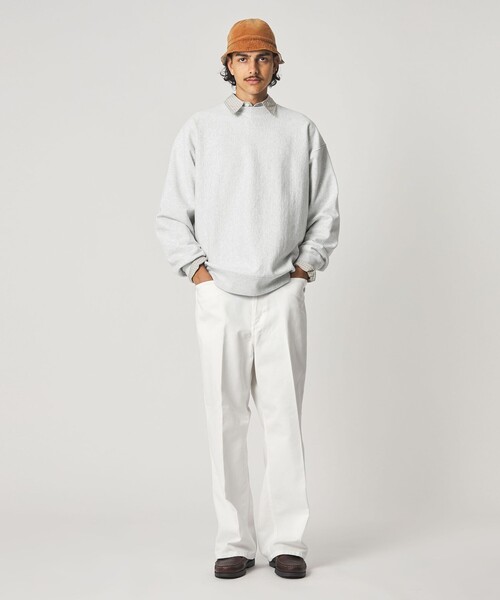 Steven Alan（スティーブンアラン）の「＜Steven Alan＞ ウラケ セットイン クルーネック スウェット（スウェット・メンズ・クリーム/ダークグレー/パープル/モカ/ライトグレー・L/XL/M/S）」の6枚目の写真