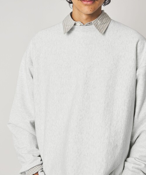 Steven Alan（スティーブンアラン）の「＜Steven Alan＞ ウラケ セットイン クルーネック スウェット（スウェット・メンズ・クリーム/ダークグレー/パープル/モカ/ライトグレー・L/XL/M/S）」の7枚目の写真