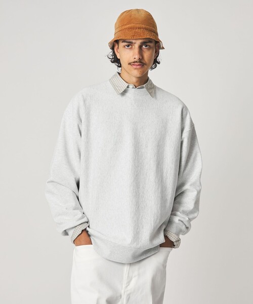 Steven Alan（スティーブンアラン）の「＜Steven Alan＞ ウラケ セットイン クルーネック スウェット（スウェット・メンズ・クリーム/ダークグレー/パープル/モカ/ライトグレー・L/XL/M/S）」の9枚目の写真