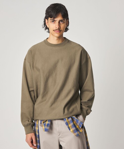 Steven Alan＞ ウラケ セットイン クルーネック スウェット