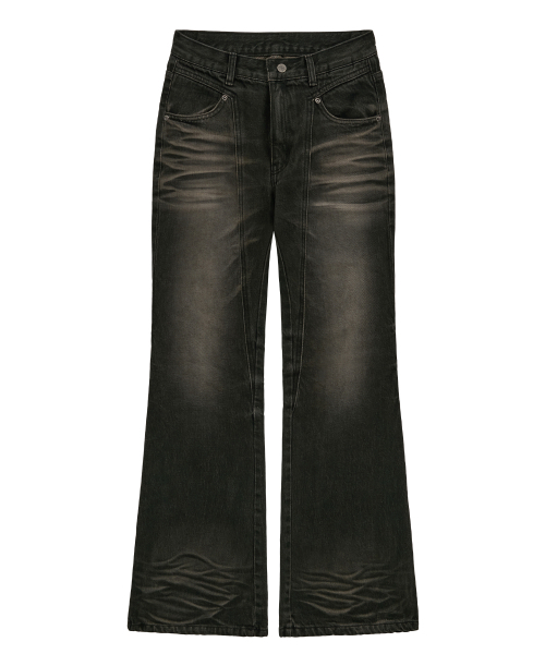 Midnight Move(ミッドナイトムーブ)の「line boots cut (black)(デニムパンツ・レディース・その他・SMALL/MEDIUM)」の2枚目の写真