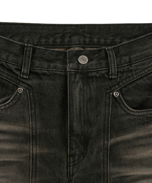 Midnight Move(ミッドナイトムーブ)の「line boots cut (black)(デニムパンツ・レディース・その他・SMALL/MEDIUM)」の3枚目の写真