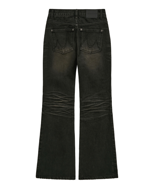 Midnight Move(ミッドナイトムーブ)の「line boots cut (black)(デニムパンツ・レディース・その他・SMALL/MEDIUM)」の4枚目の写真