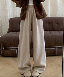 ＆soiree（アンドソワレ）の「裏起毛もちもちルーズパンツ（その他パンツ）」