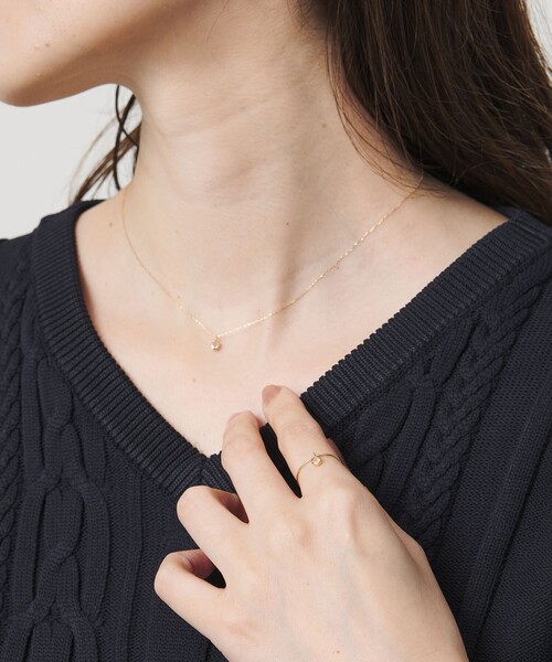 les bonbon（ルボンボン）の「【別注】＜les bonbon＞K10 ESSENCE リング（リング・レディース・ライトピンク/ライトブルー・11/9）」の4枚目の写真