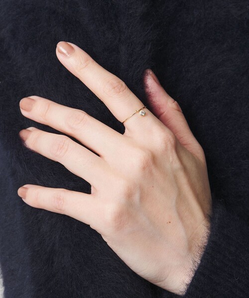 les bonbon（ルボンボン）の「【別注】＜les bonbon＞K10 ESSENCE リング（リング・レディース・ライトピンク/ライトブルー・11/9）」の5枚目の写真