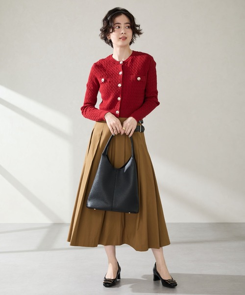 31 Sons de mode(トランテアン ソン ドゥ モード)の「ショルダーホーボーバッグ(ハンドバッグ・レディース・ホワイト/ブラック・フリ-)」の21枚目の写真