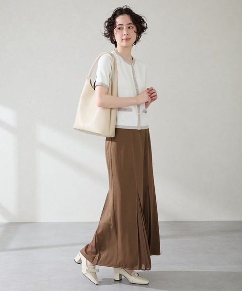 31 Sons de mode(トランテアン ソン ドゥ モード)の「ショルダーホーボーバッグ(ハンドバッグ・レディース・ホワイト/ブラック・フリ-)」の5枚目の写真